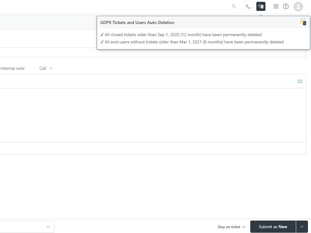 zendesk gdpr 1 Zendesk GDPR Interface