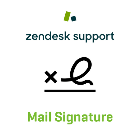 Zendesk Signatur